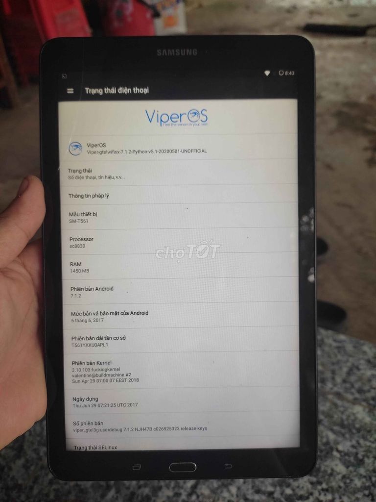 Samsung Tab T561 10 inch Android Đen. Mua bán Máy tính bảng tại Quận 1 Tp Hồ Chí Minh được đăng bởi Hội Đồ Điện Tử hình 1