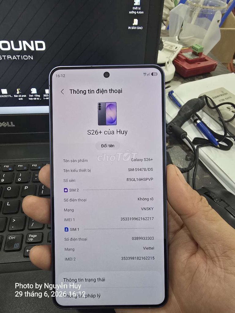 Samsung S26+ Tím 512GB Like New. Mua bán Điện thoại tại Huyện Tiên Du Bắc Ninh được đăng bởi Hitler  hình 1