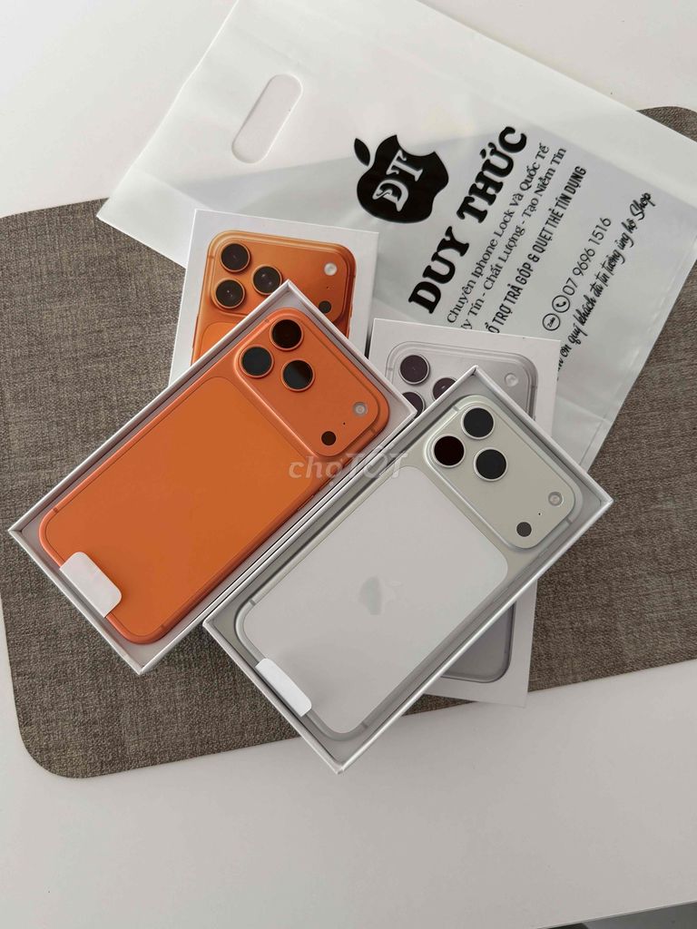 Apple iPhone 17 Pro Max 256GB Cam và Trắng Keng. Mua bán Điện thoại tại Quận Ninh Kiều Cần Thơ được đăng bởi Duy Thức chuyên iphone Lock Cần Thơ hình 1