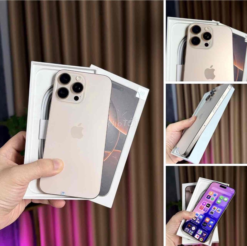 iPhone 16 Pro Max 256Gb Vàng FULLBOX BH APPLE 2026. Mua bán Điện thoại tại Quận Thanh Xuân Hà Nội được đăng bởi Nguyễn Huy Dũng hình 1