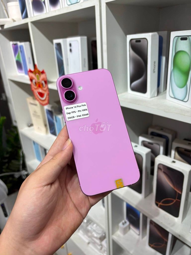 Apple iPhone 16 Plus 256GB Hồng 100%. Mua bán Điện thoại tại Quận Ba Đình Hà Nội được đăng bởi Hội Đồ Điện Tử hình 1