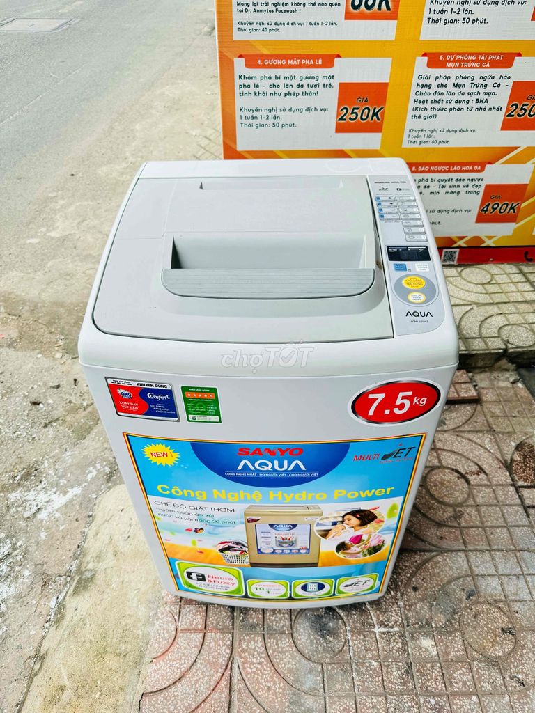 máy giặt Aqua 7,5kg tiết kiệm điện