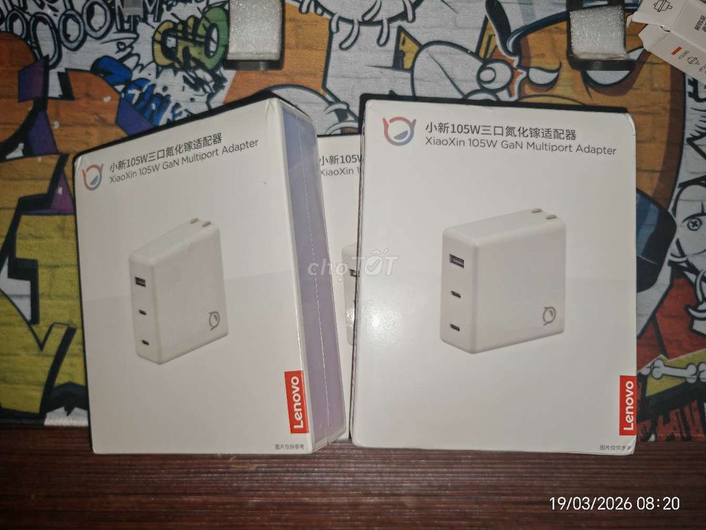 Củ sạc Lenovo XiaoXin 105W Trắng + Cáp sạc 100w. Mua bán Phụ kiện (Màn hình, Chuột...) tại Thành phố Thuận An Bình Dương được đăng bởi Phụ kiện NaVy hình 1
