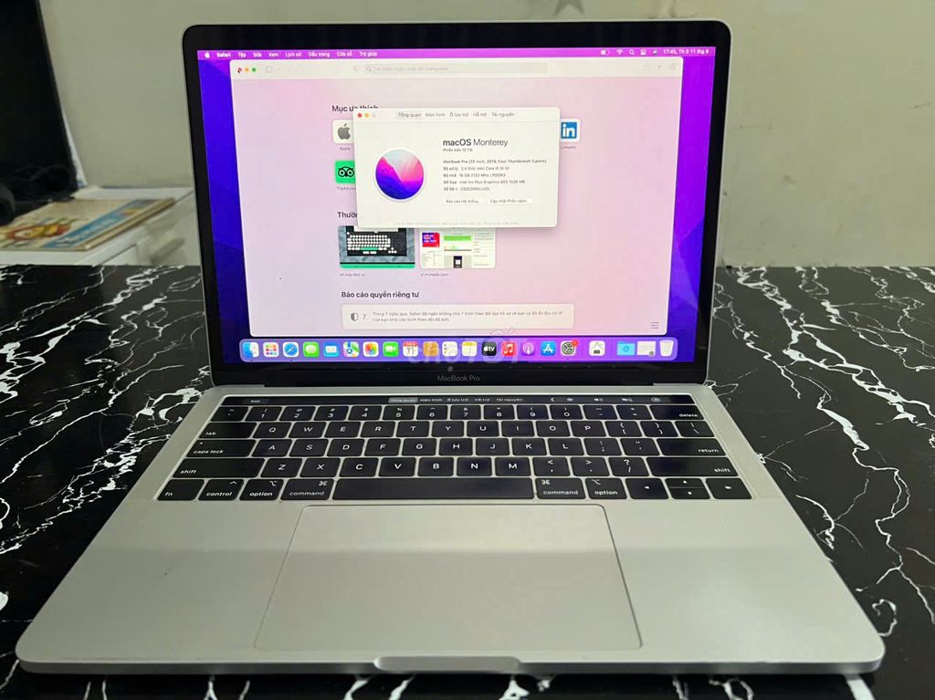 Apple MacBook Pro 2019 i5 16GB/250GB Bạc. Mua bán Laptop tại Quận Gò Vấp Tp Hồ Chí Minh được đăng bởi sagofashion hình 1