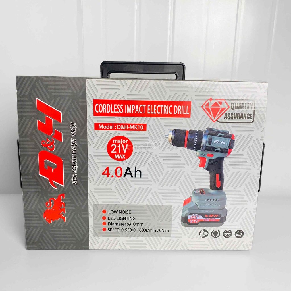 Máy khoan D&H MK10 Pin 21V. Mua bán Đồ chuyên dụng, Giống nuôi trồng tại Huyện Hoài Đức Hà Nội được đăng bởi tiểu bảo hình 1