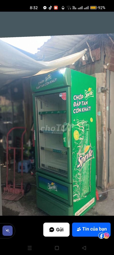 Thanh lý hài tủ mát Pepsi 700 lít