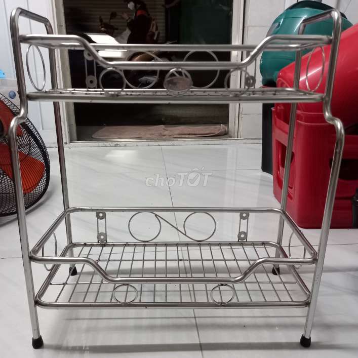 Kệ đứng inox 2 tầng loại nhỏ