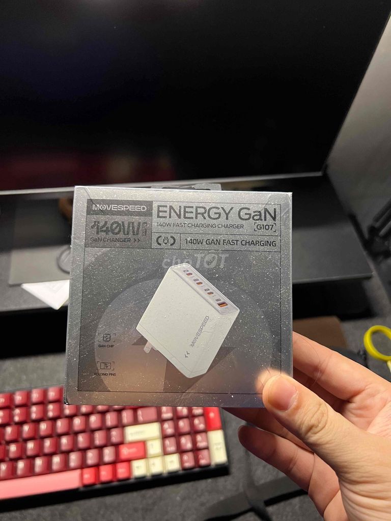 Cục sạc MOVESPEED  GaN 140W. Mua bán Phụ kiện (Màn hình, Chuột...) tại Thành phố Trà Vinh Trà Vinh được đăng bởi Trọng Hưng hình 1