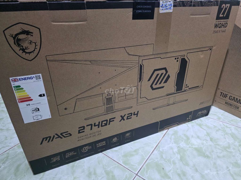 Màn hình MSI MAG 274QF X24 27 inch. Mua bán Phụ kiện (Màn hình, Chuột...) tại Thành phố Vũng Tàu Bà Rịa - Vũng Tàu được đăng bởi Lộc Nè hình 1