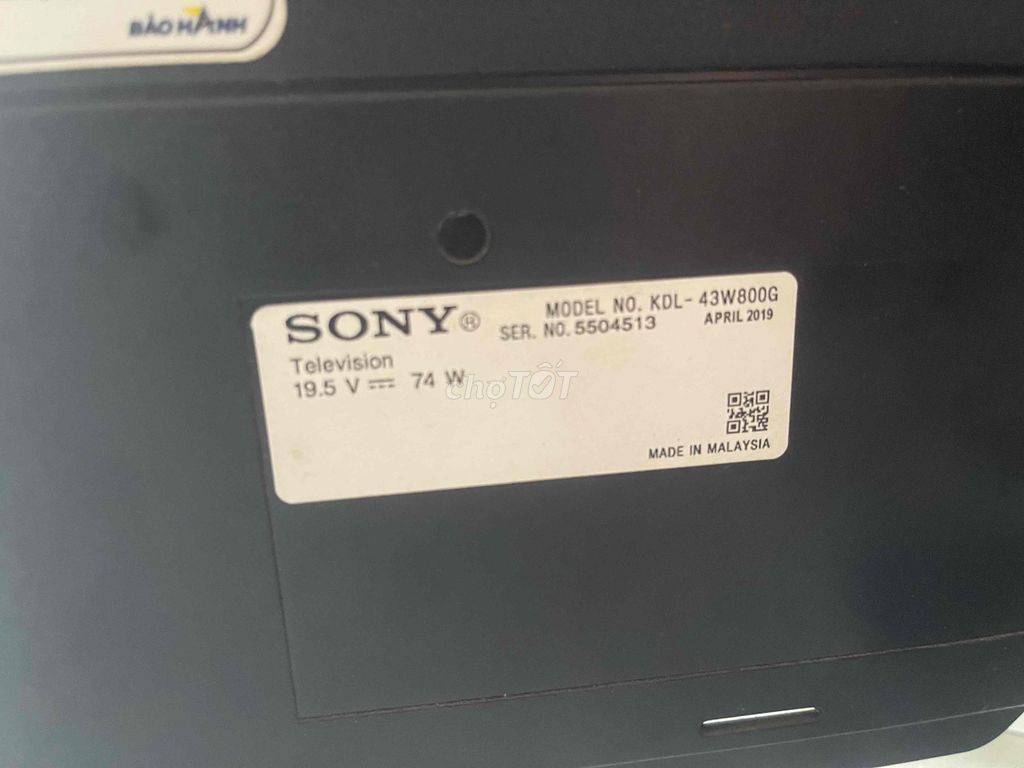 Tivi Sony KDL-43W800G Hư màn hình. Mua bán Tivi, Âm thanh tại Huyện Hòa Vang Đà Nẵng được đăng bởi Nguyen duy quang hình 1