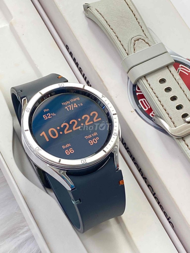 Samsung Watch 6 Classic Bạc. Mua bán Thiết bị đeo thông minh tại Quận Tân Phú Tp Hồ Chí Minh được đăng bởi Công nghệ di động Apple Watch Samsung Tai nghe hình 1