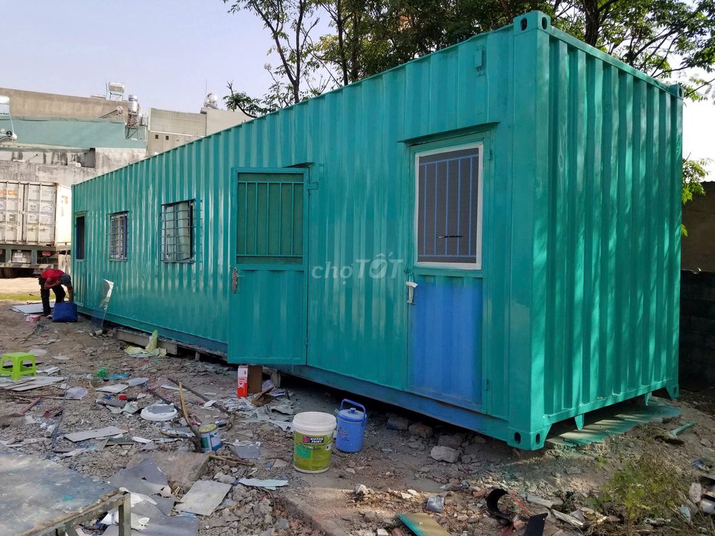 Container nhà ở 40 feet xanh mẫu ko toilet. Mua bán Đồ chuyên dụng, Giống nuôi trồng tại Thành phố Dĩ An Bình Dương được đăng bởi Minh Hoàng Container hình 1