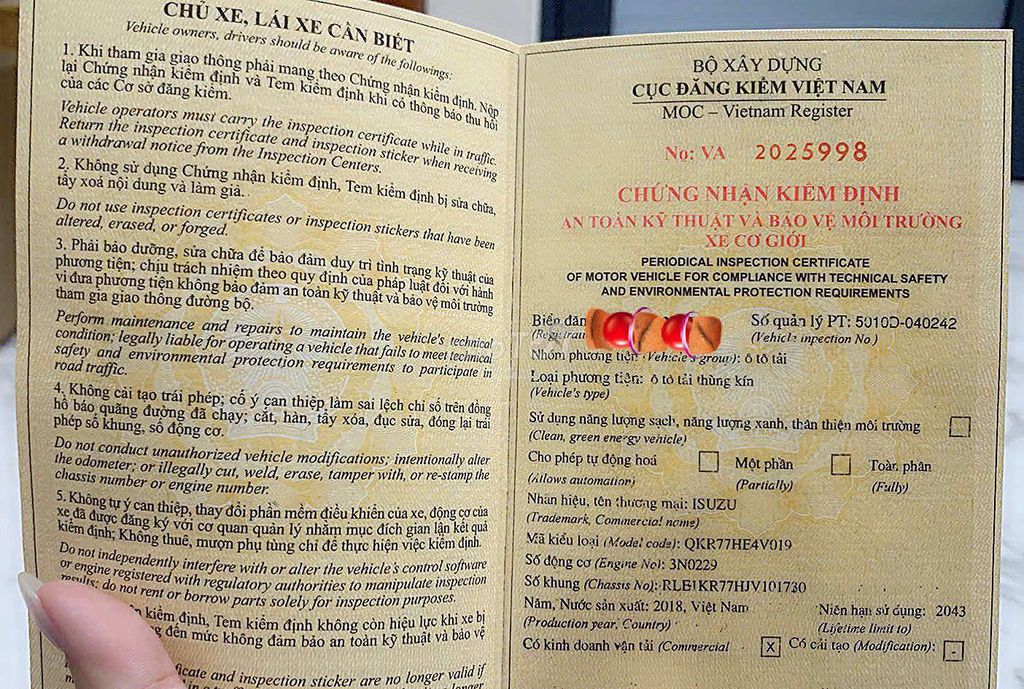 Bán xe tải Isuzu qkr 270 đời 2018 tải 1t990. Mua bán Xe tải, xe ben tại Huyện Hóc Môn Tp Hồ Chí Minh được đăng bởi Khuong hình 10