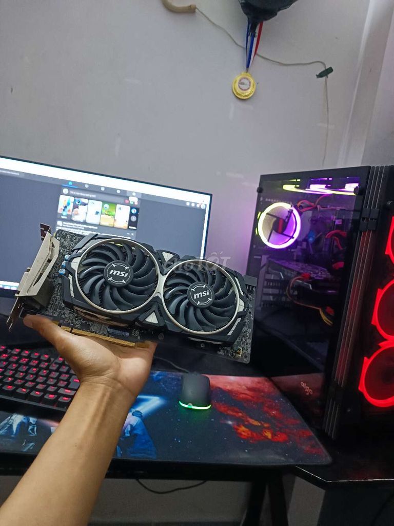 Card đồ họa MSI RX 580 8GB Đã sử dụng. Mua bán Linh kiện (RAM, Card...) tại Thành phố Quảng Ngãi Quảng Ngãi được đăng bởi Huỳnh Tới hình 1