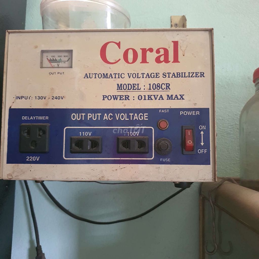 Ổn áp Coral 108CR 01KVA MAX. Mua bán Đồ chuyên dụng, Giống nuôi trồng tại Huyện Gò Dầu Tây Ninh được đăng bởi Phương Nghi Trần hình 1