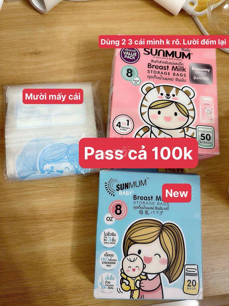 Túi trữ sữa SUNMUM 8oz 50 túi. Mua bán Mẹ và bé tại Quận Hoàng Mai Hà Nội được đăng bởi Phương Tuyến hình 1