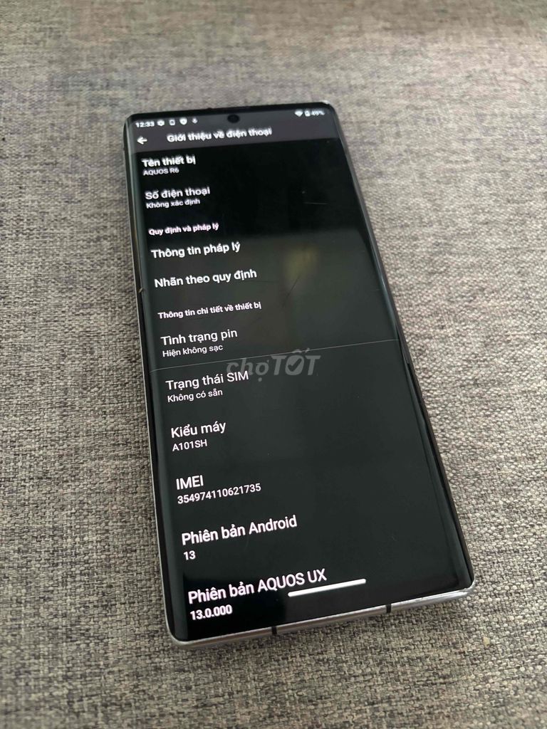 Sharp AQUOS R6 12GB/128GB Android 13. Mua bán Điện thoại tại Huyện Vĩnh Lợi Bạc Liêu được đăng bởi Thành hình 1