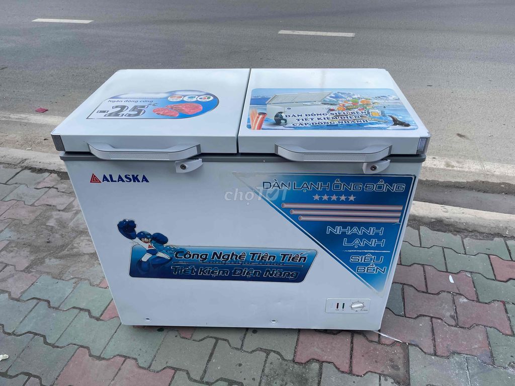 tủ đông mát alaska 250 lít. giao hàng miễn phí