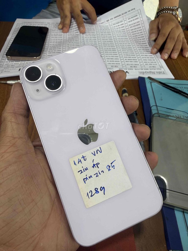 Apple iPhone 14 128GB Tím Việt Nam Đã qua sử dụng. Mua bán Điện thoại tại Quận Tân Phú Tp Hồ Chí Minh được đăng bởi gia phát hình 1