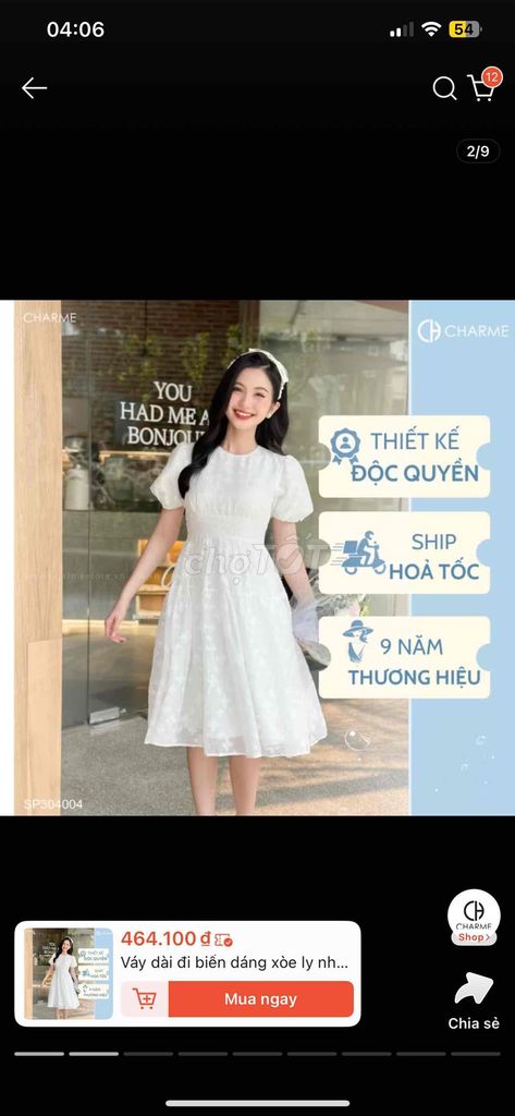 Đầm tiểu thư. Mua bán Quần áo tại Quận Tân Bình Tp Hồ Chí Minh được đăng bởi Trà Dâu hình 1