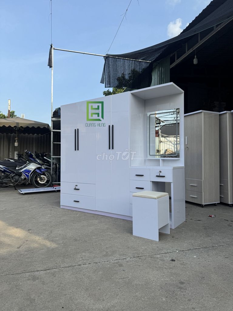 Tủ quần áo Quang Hùng Nhựa Đài Loan Trắng 1m8x2m. Mua bán Tủ, kệ gia đình tại Thành phố Thủ Đức Tp Hồ Chí Minh được đăng bởi Nội Thất Quang Hùng hình 1
