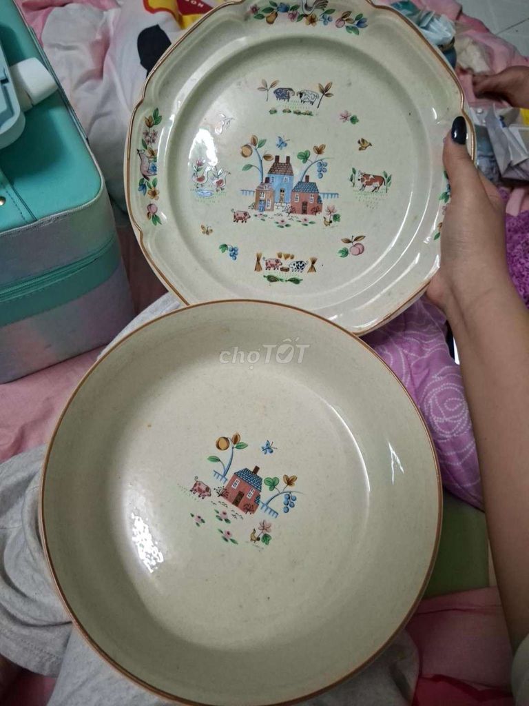 Đĩa sứ Yamaka American Country Gốm sứ Nhật Bản. Mua bán Dụng cụ nhà bếp tại Quận 7 Tp Hồ Chí Minh được đăng bởi Lê Thanh Thảo hình 1