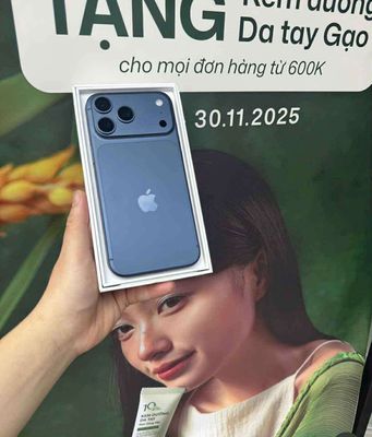iPhone17promax 1tb blue vn/a sạc35 lần cbh t9/2026. Mua bán Điện thoại tại Quận 3 Tp Hồ Chí Minh được đăng bởi Nam Á Mobile