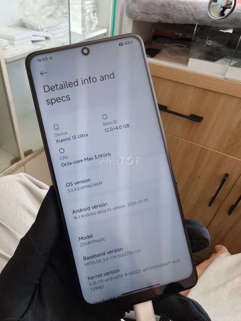 Xiaomi 13 Ultra 12GB/256GB Đen. Mua bán Điện thoại tại Thành phố Đà Lạt Lâm Đồng được đăng bởi Lộc Lá Mô Bai hình 1