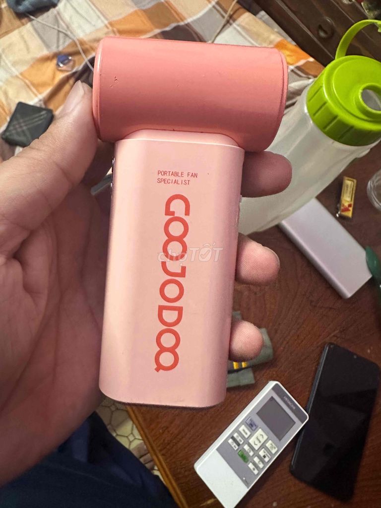 Quạt mini cầm tay Goojodoog GF807 Hồng 4000mAh. Mua bán Quạt tại Quận Bình Thạnh Tp Hồ Chí Minh được đăng bởi Khôi hình 1