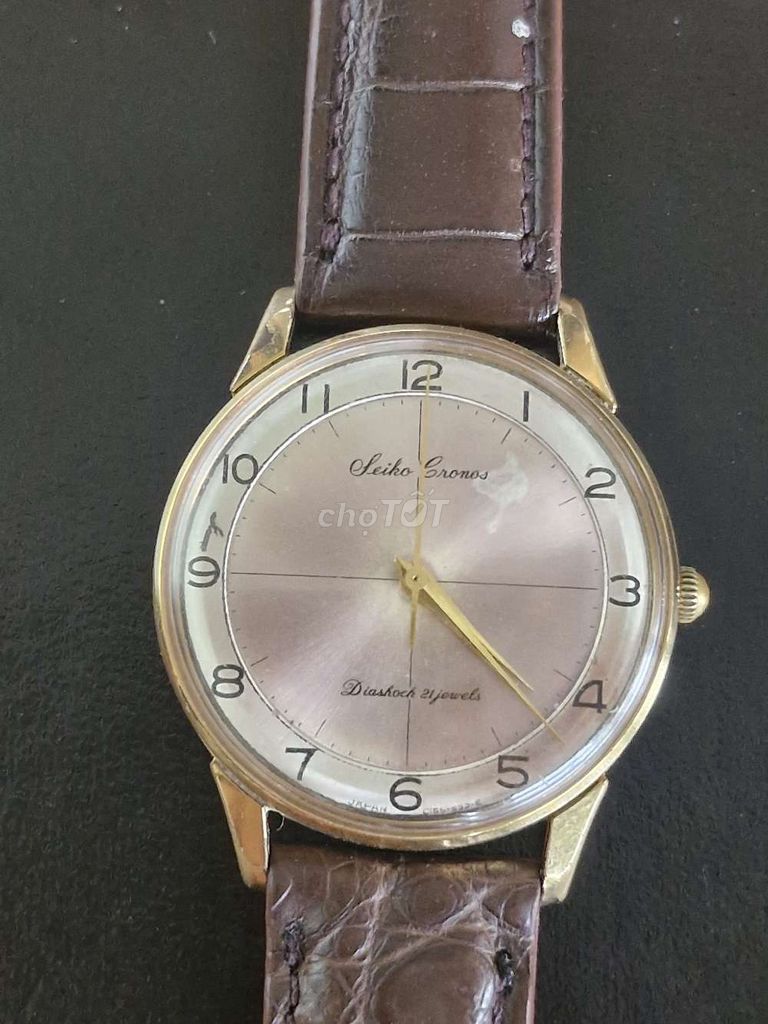 Seiko Cronos Bọc vàng 20micron 36mm. Mua bán Đồng hồ tại Huyện Quỳnh Lưu Nghệ An được đăng bởi Hoàng Chiến hình 1