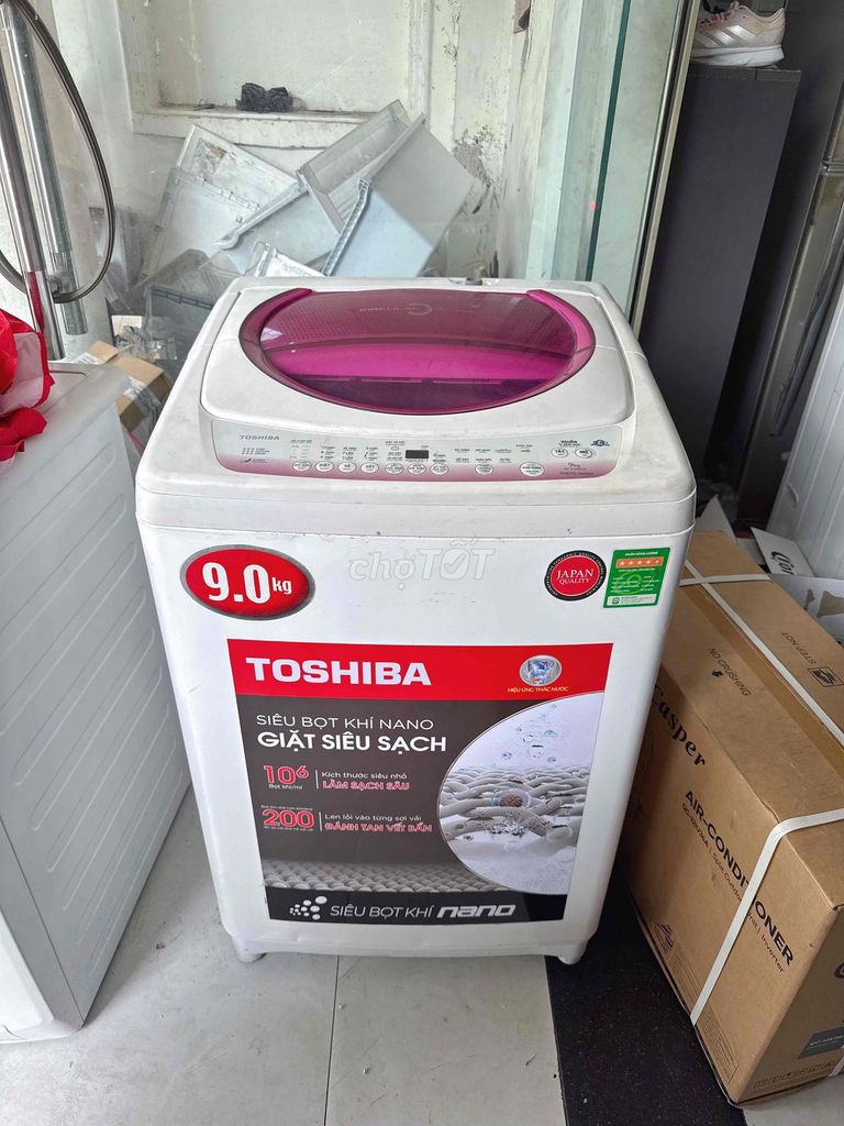 Máy giặt toshiba 9kg, giặt êm, bao ship lắp 🤩🤩. Mua bán Máy giặt tại Thành phố Thủ Đức Tp Hồ Chí Minh được đăng bởi long hình 1