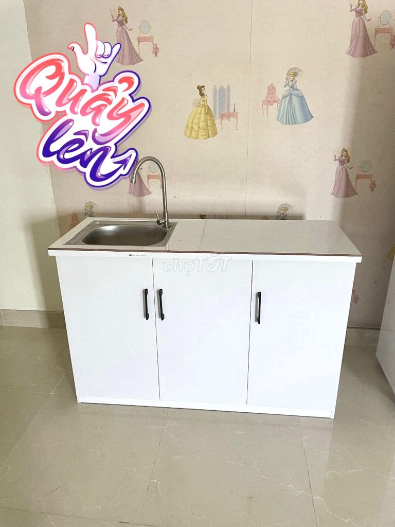 Bếp nhựa #new Full phụ kiện Kt 1m2 #miễn ship