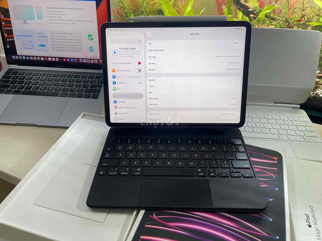 Apple iPad Pro M2 Wifi 128GB Gray pin 96%. Mua bán Máy tính bảng tại Quận 12 Tp Hồ Chí Minh được đăng bởi Út Trần hình 1