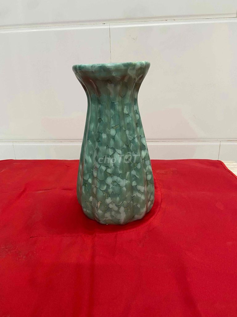 Bình hoa Gốm sứ Xanh ngọc 27cm. Mua bán Cây cảnh, đồ trang trí tại Quận Tân Bình Tp Hồ Chí Minh được đăng bởi Ngoc Lan  hình 1