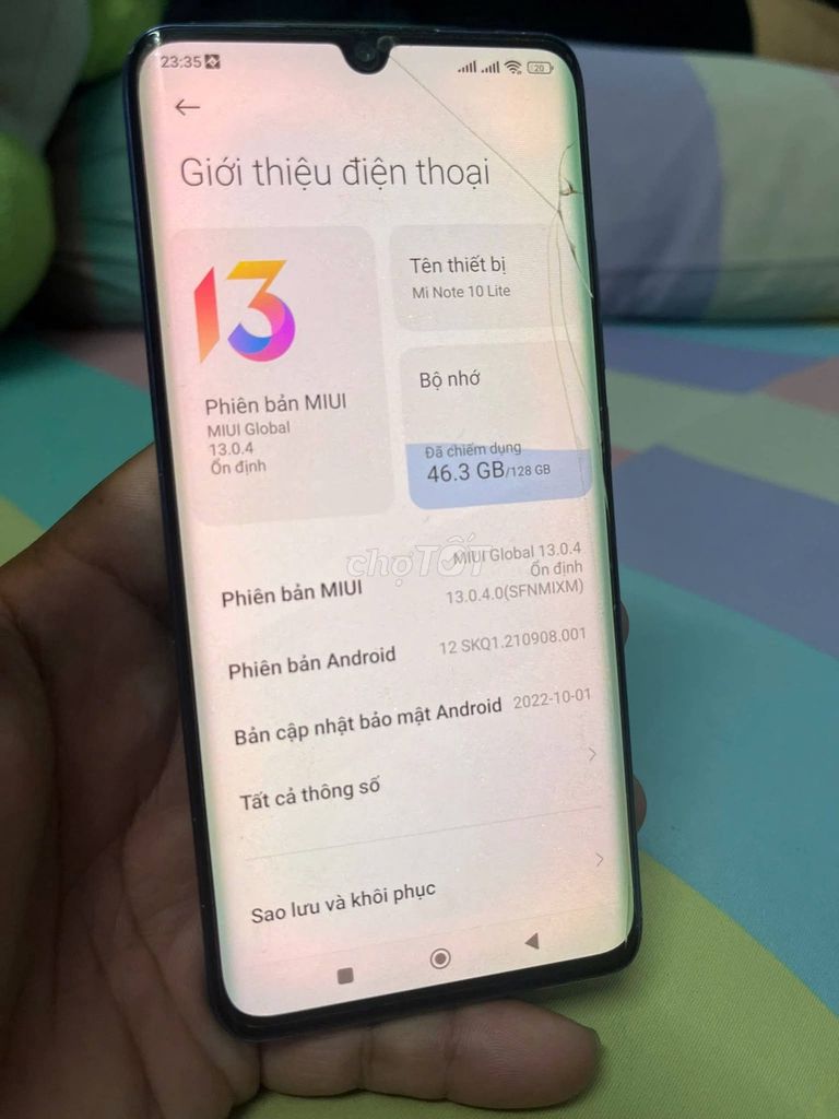 Xiaomi Mi Note 10 Lite 6GB/128GB Xanh. Mua bán Điện thoại tại Quận 12 Tp Hồ Chí Minh được đăng bởi Hội Đồ Điện Tử hình 1