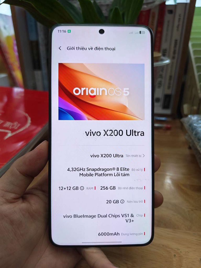 Vivo X200 Ultra 12/256 Sạc 0L Pin 100. Mua bán Điện thoại tại Quận Gò Vấp Tp Hồ Chí Minh được đăng bởi Nhi hình 1