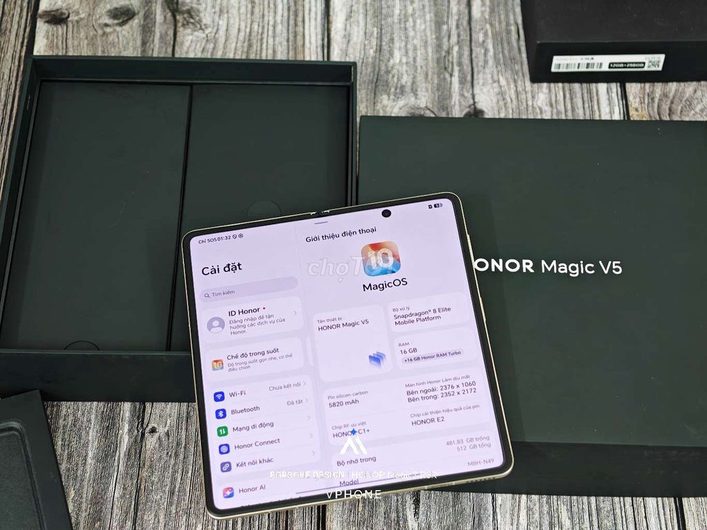 Honor Magic V5 512GB Vàng. Mua bán Điện thoại tại Quận Nam Từ Liêm Hà Nội được đăng bởi Quốc Việt hình 1