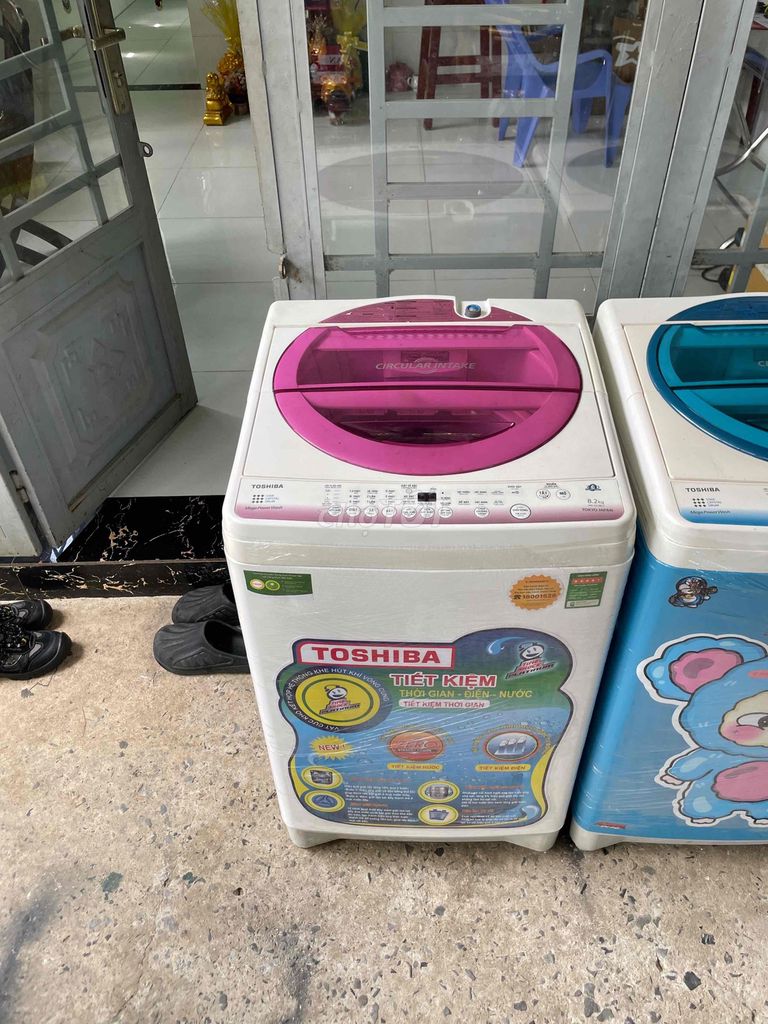 Máy giặt Toshiba 8.2kg cửa trên Trắng, Hồng. Mua bán Máy giặt tại Thành phố Thuận An Bình Dương được đăng bởi  Điện Lạnh Bình Dương hình 1