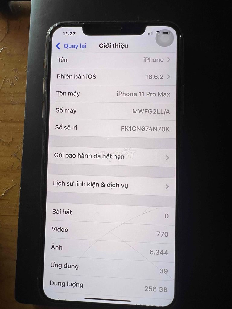 Apple iPhone 11 Pro Max 256GB Vàng. Mua bán Điện thoại tại Huyện Cư M'gar Đắk Lắk được đăng bởi Bu Be hình 1