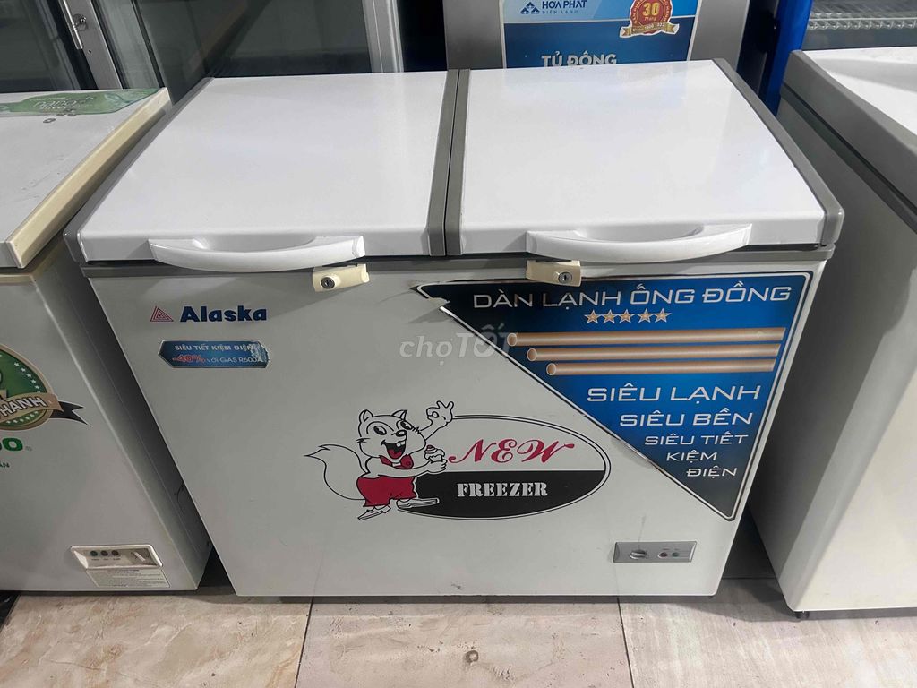 tủ mát alaska 250 lít giàn đồng