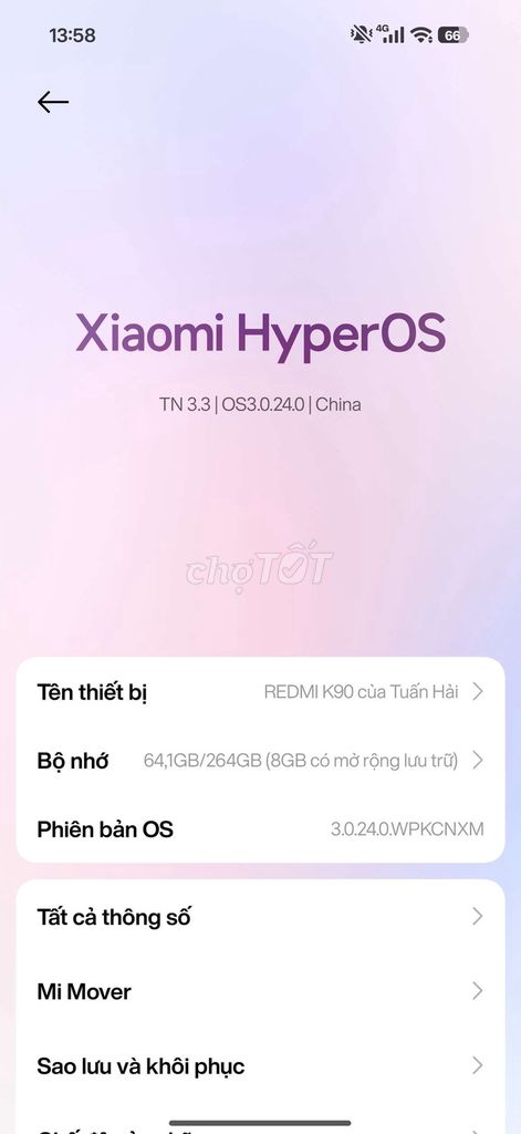 Xiaomi Redmi K90 12GB/256GB. Mua bán Điện thoại tại Quận Nam Từ Liêm Hà Nội được đăng bởi MSOne Gaming hình 1