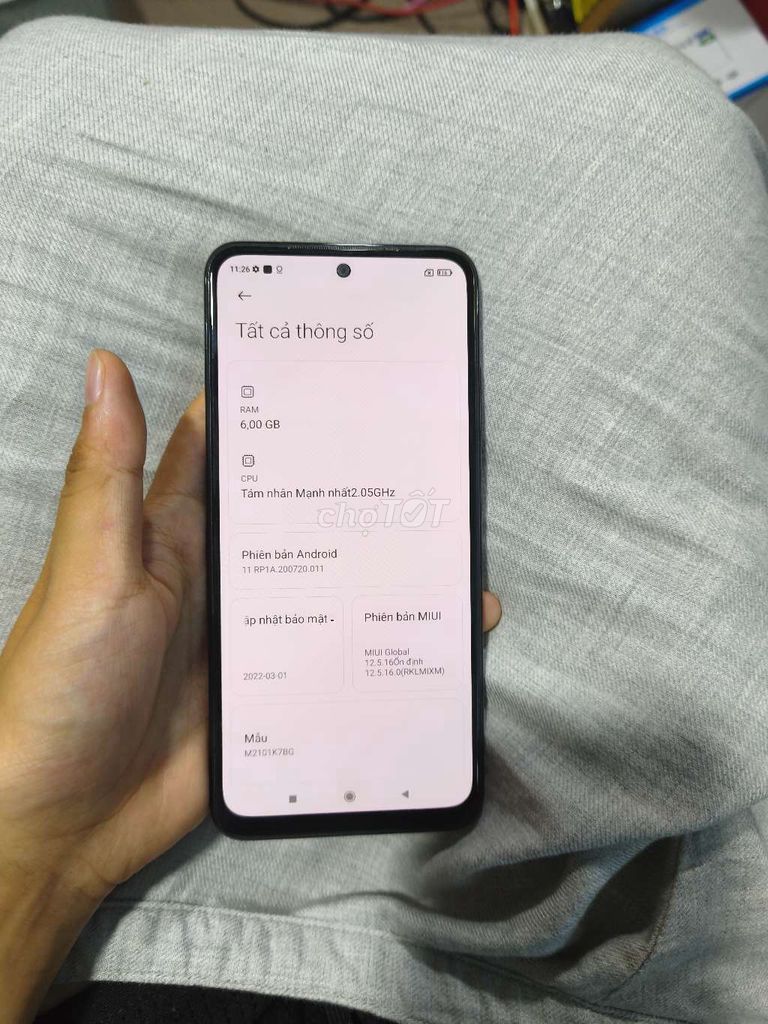Xiaomi Redmi Note 10S Xám 6GB/128GB. Mua bán Điện thoại tại Quận Nam Từ Liêm Hà Nội được đăng bởi Như Tâm hình 1