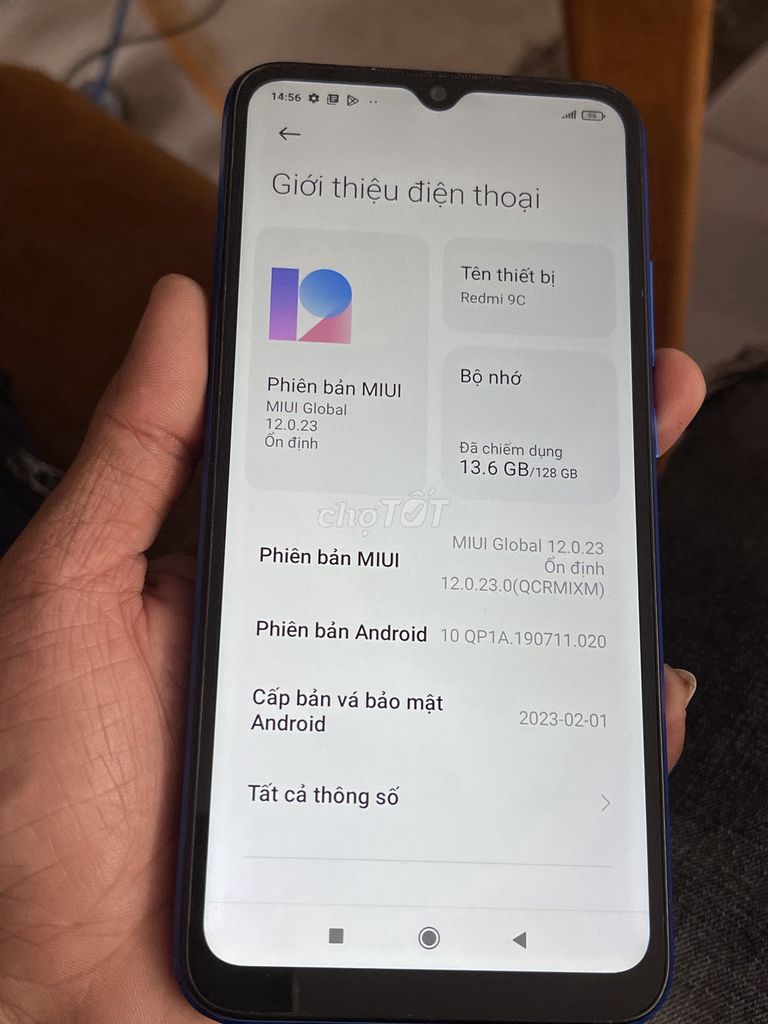 Xiaomi Redmi 9C 128GB Xanh 2 SIM. Mua bán Điện thoại tại Quận Ninh Kiều Cần Thơ được đăng bởi Gọi sdt trên hình  hình 1