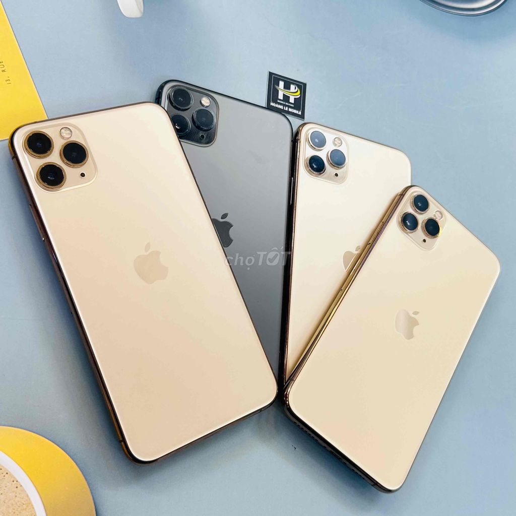 IPHONE 11 PRO MAX Q.Tế LL/A 2 Màu Gold-Đen Pin ok✨