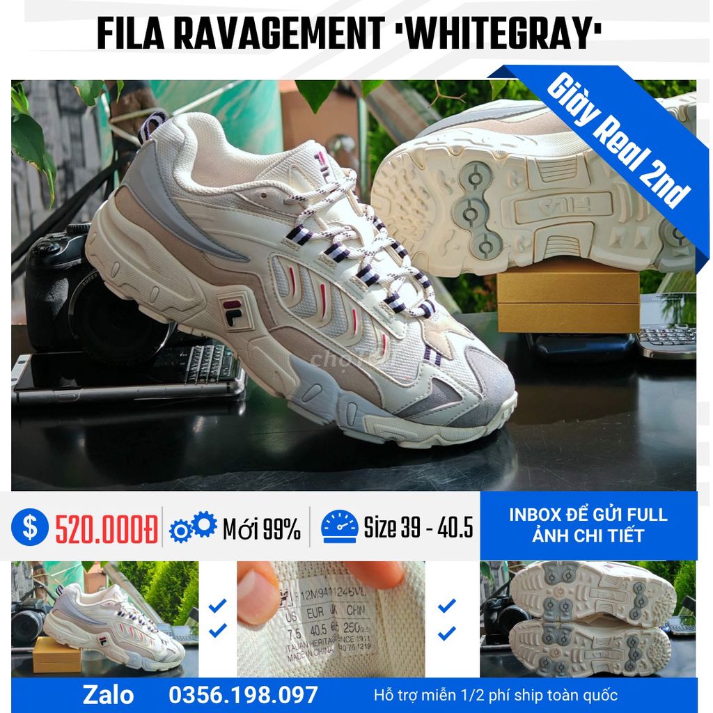 [CHÍNH HÃNG][Mới 99%] Giày sneaker Fila Ravagement. Mua bán Giày dép tại Quận Bình Thạnh Tp Hồ Chí Minh được đăng bởi chú CÔNG AN bán giày CHÍNH HÃNG hình 1