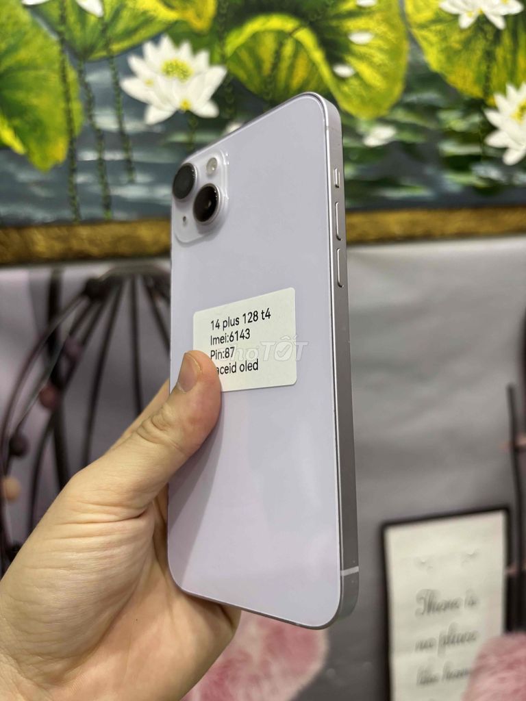 iPhone 14 Plus 128GB Tím Đã sử dụng. Mua bán Điện thoại tại Quận Bắc Từ Liêm Hà Nội được đăng bởi Cửa hàng Bính Táo hình 1