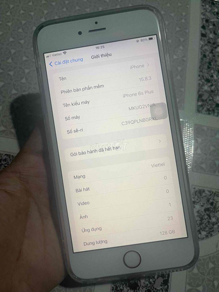 iPhone 6s Plus 128gb quốc tế. Mua bán Điện thoại tại Quận Cái Răng Cần Thơ được đăng bởi NNT hình 1