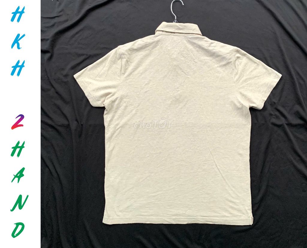 FREESHIP---Áo thun nam UNIQLO màu be sữa***75-82kg