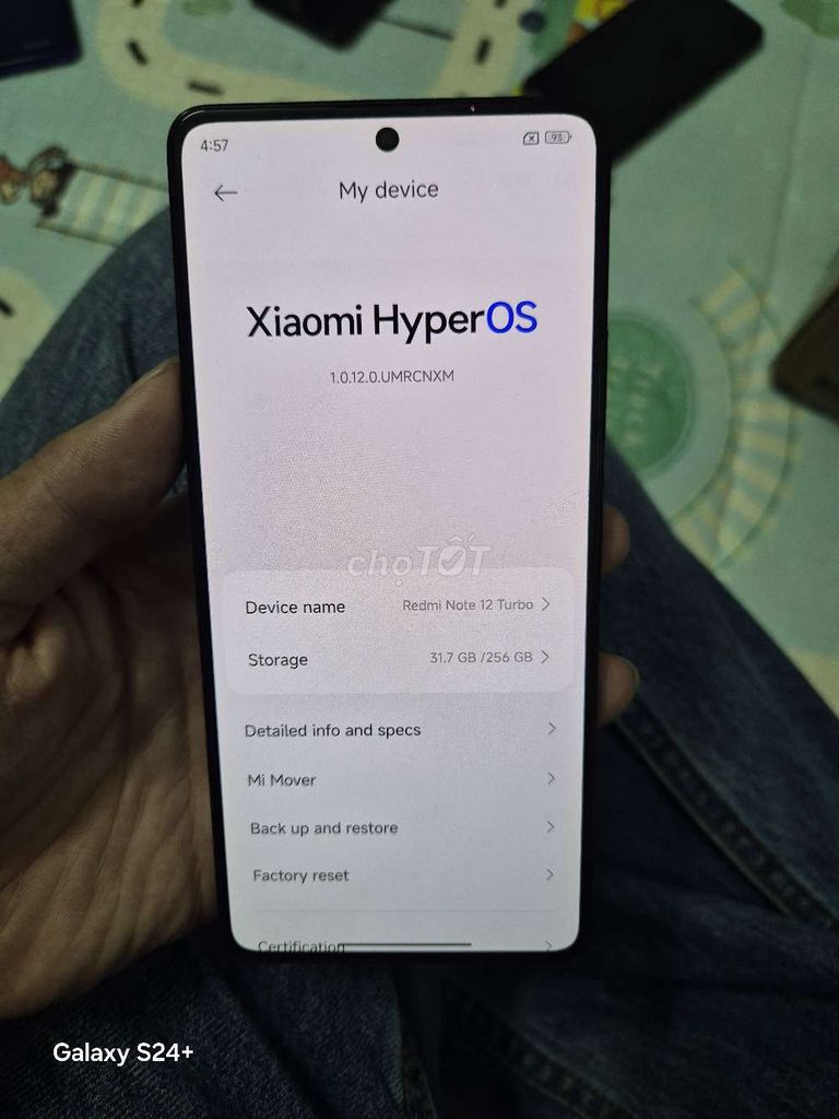 Bán xiaomi note 12 turbo