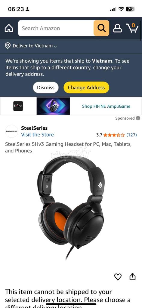 Tai nghe gaming SteelSeries 5Hv3 Đen. Mua bán Tivi, Âm thanh tại Quận Hoàn Kiếm Hà Nội được đăng bởi Hoàng Đồ Cũ  hình 1
